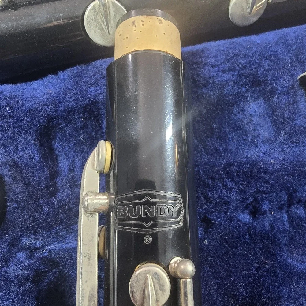 Bundy‎ Resonite Clarinet Bb Student Black Plastic With Case Selmer USA Beginner